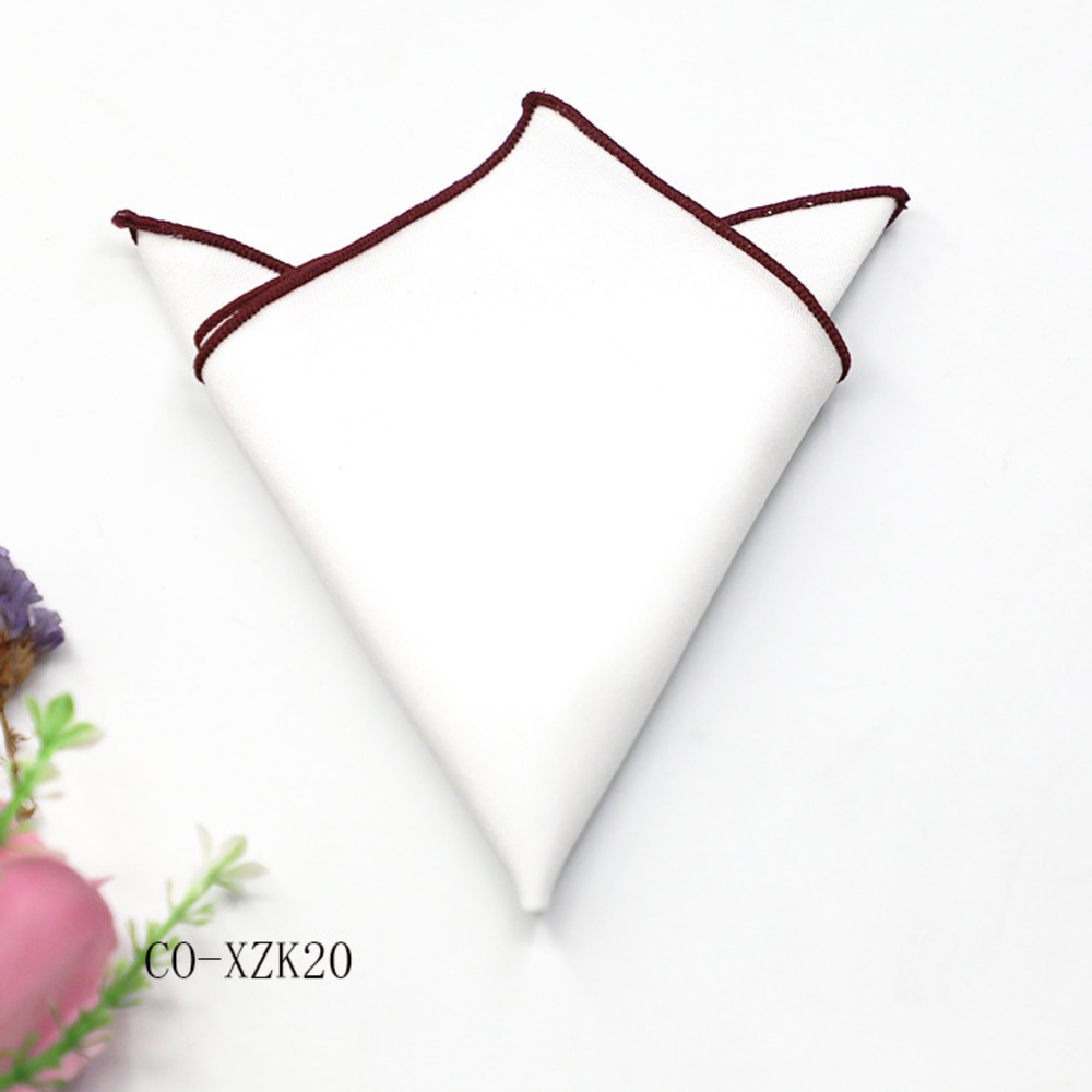 Solid Striped Brown Pocket Squ - Handkerchief Cotton Men review and price