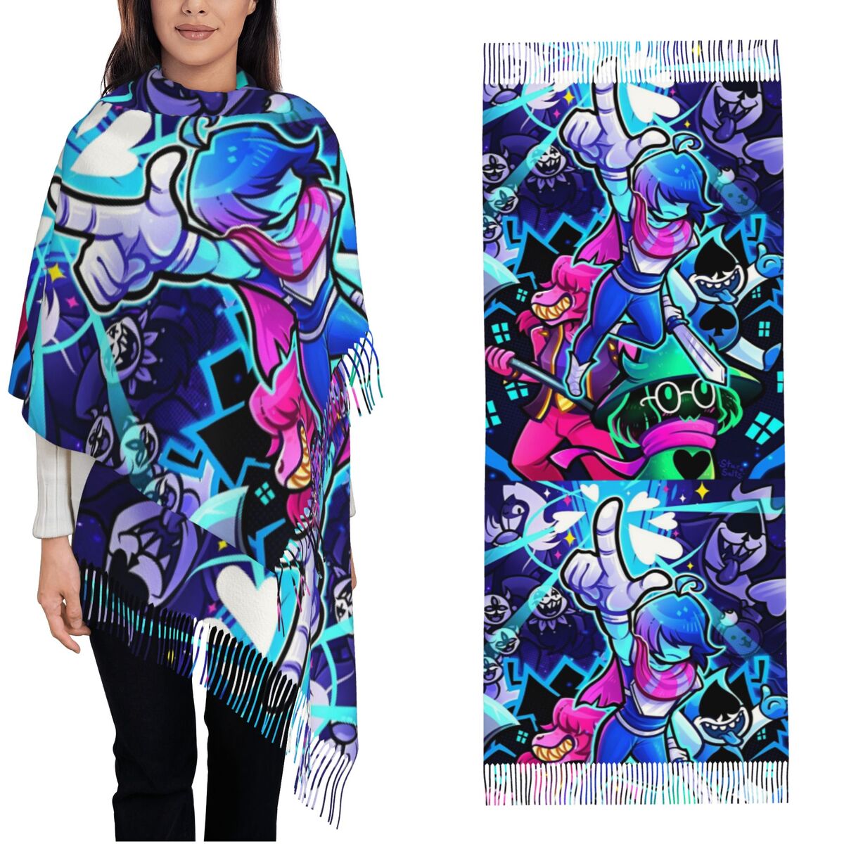 Deltarunes  Shawl Wraps Womens - Pashmina Wrap Large review and price