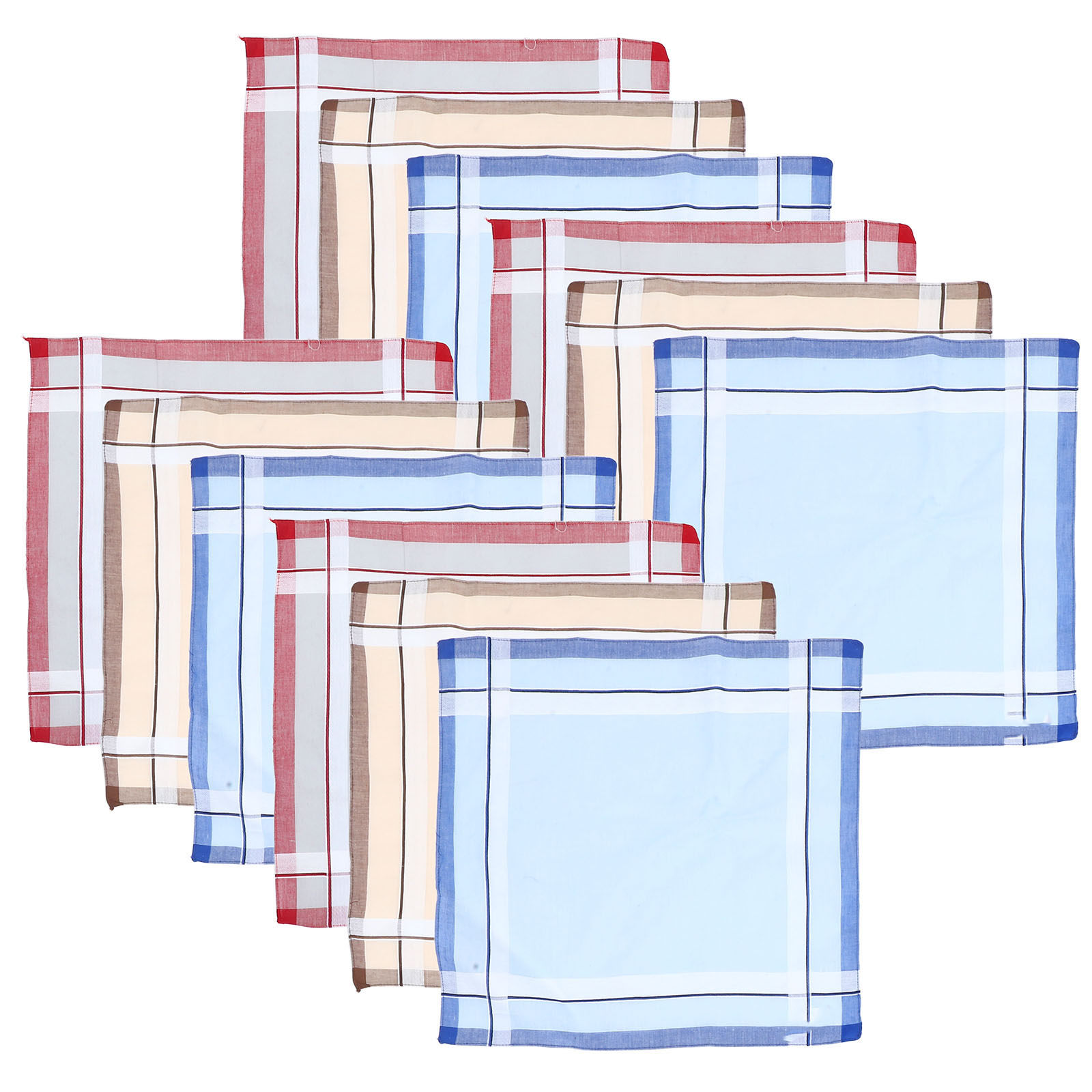 12Pcs Men Handkerchief Cotton  - Handkerchief Cotton Men review and price