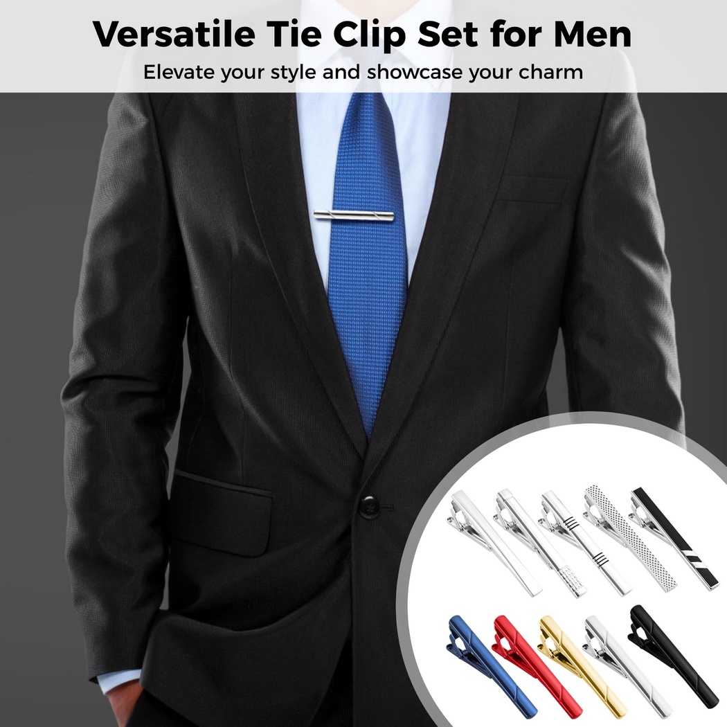10Pcs Tie Clips Tie Clip Set F - Tie Bar Set Gift review and price