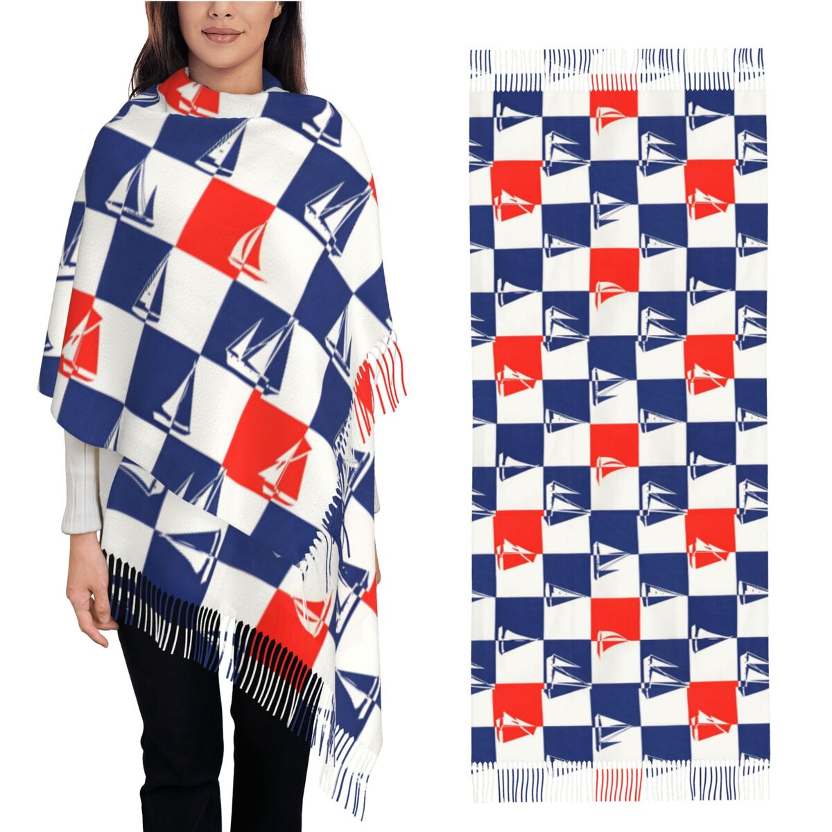 Sailing Ship Ocean Scarf Fall  - Pashmina Wrap Large review and price