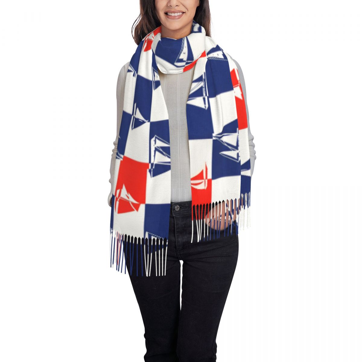 Sailing Ship Ocean Scarf Fall  - Pashmina Wrap Large review and price