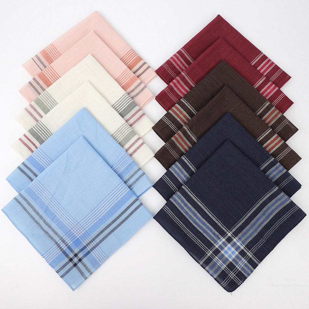 6pcs Men's Mixed Color Plaid S - Handkerchief Cotton Men review and price