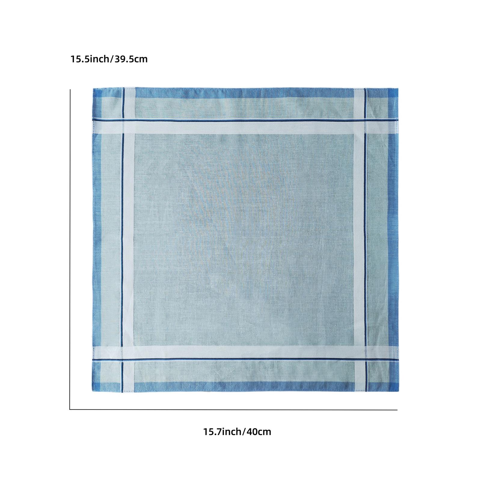 6Pcs Pocket Square Hankies 40c - Handkerchief Cotton Men review and price