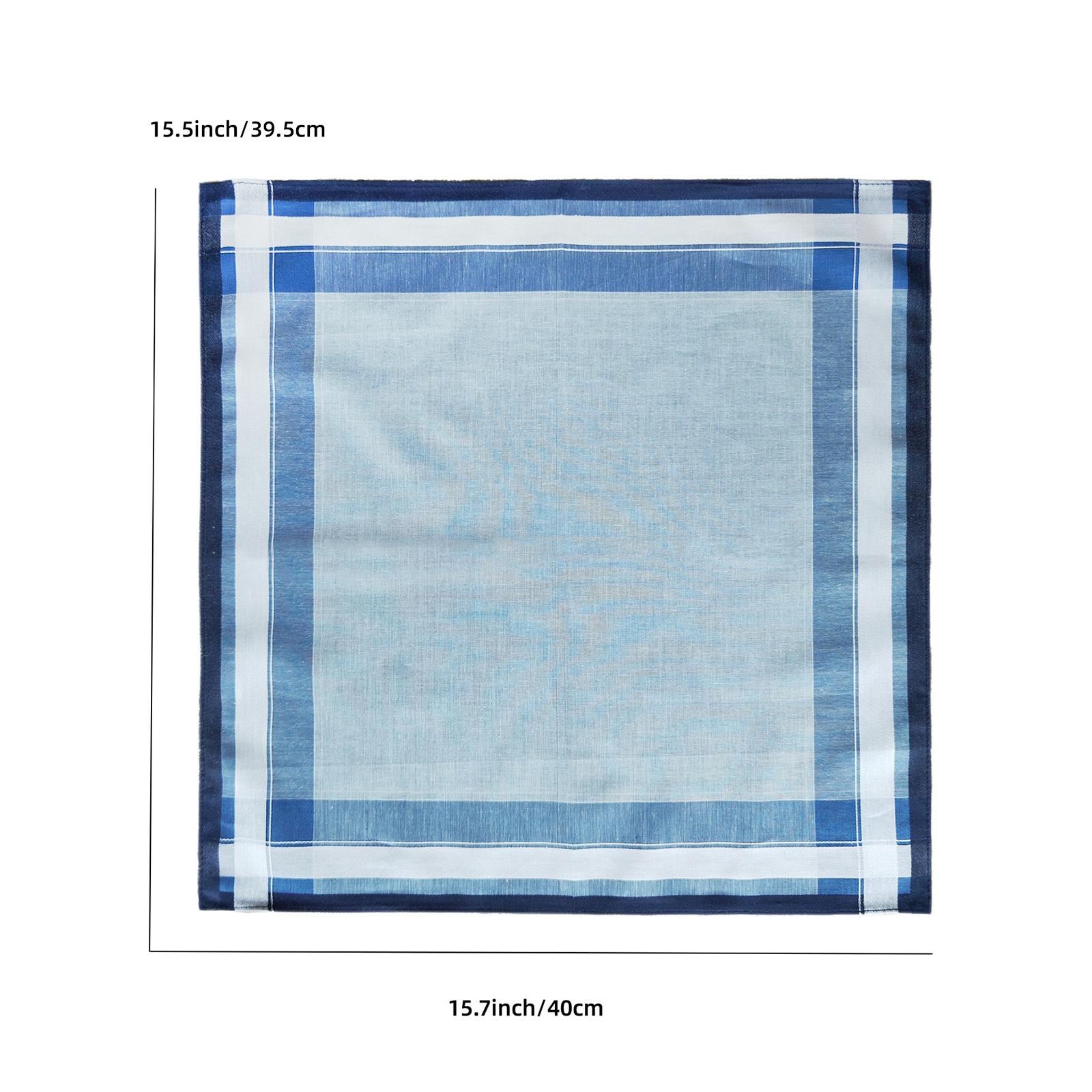 6Pcs Pocket Square Hankies 40c - Handkerchief Cotton Men review and price