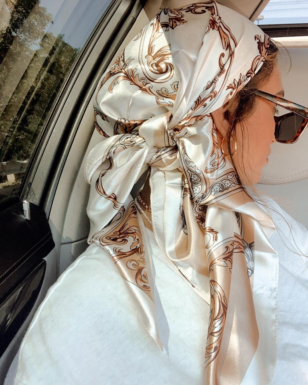 Satin Square Scarf Women Musli - Silk Neck Scarf review and price