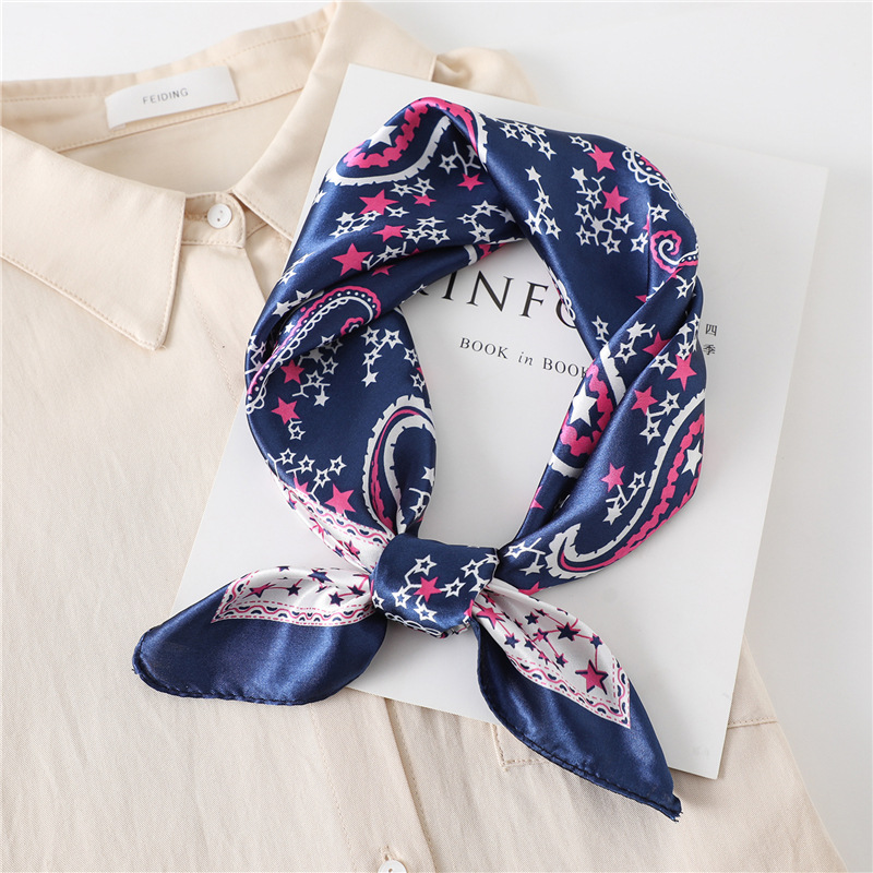 60cm Luxury Square Silk Scarf  - Face Scarf Mask review and price