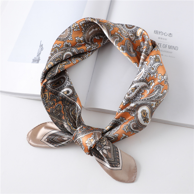 60cm Luxury Square Silk Scarf  - Face Scarf Mask review and price