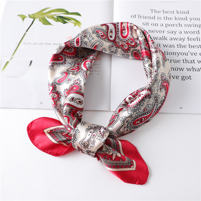 60cm Luxury Square Silk Scarf  - Face Scarf Mask review and price