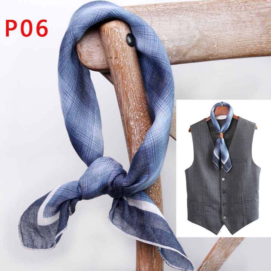 Men's Square Scarf with Button - Ascot Neck Scarf review and price