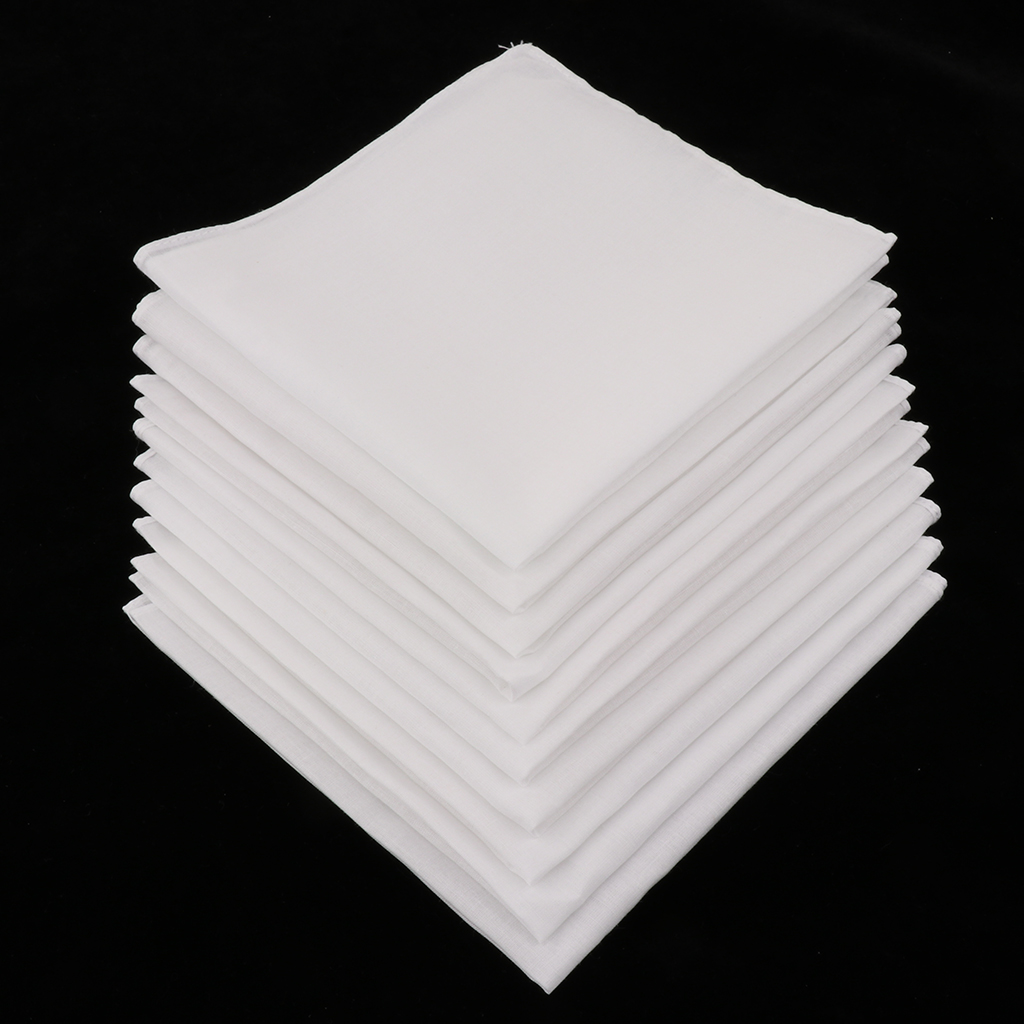 20/40pcs Plain Check Pocket Sq - Handkerchief Cotton Men review and price