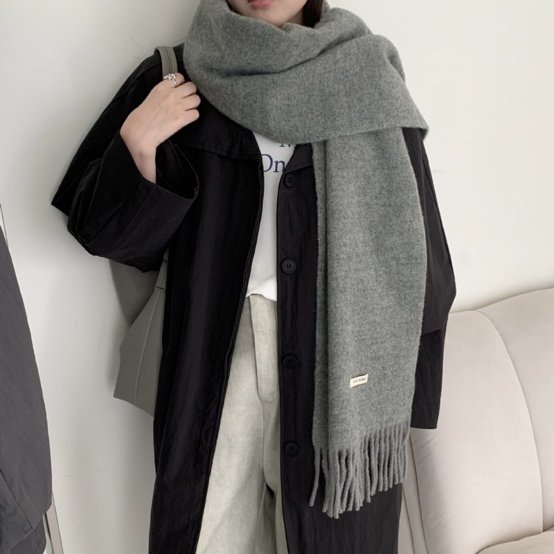 Korean Version Chic Solid Tass - Muffler Men Wool review and price