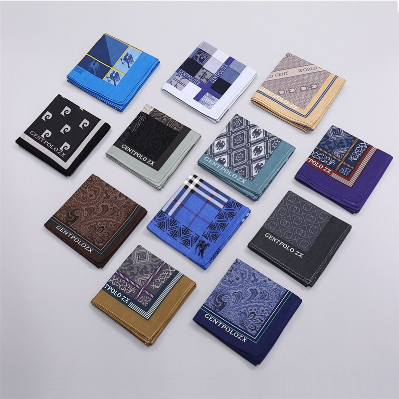 3Pcs Men's Pure Cotton Printed - Handkerchief Cotton Men review and price