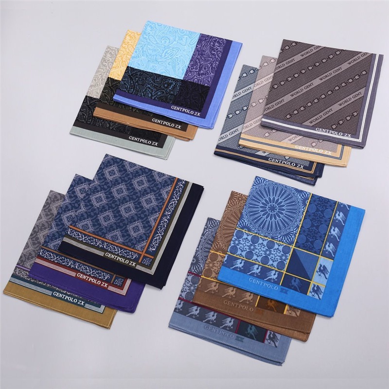3Pcs Men's Pure Cotton Printed - Handkerchief Cotton Men review and price
