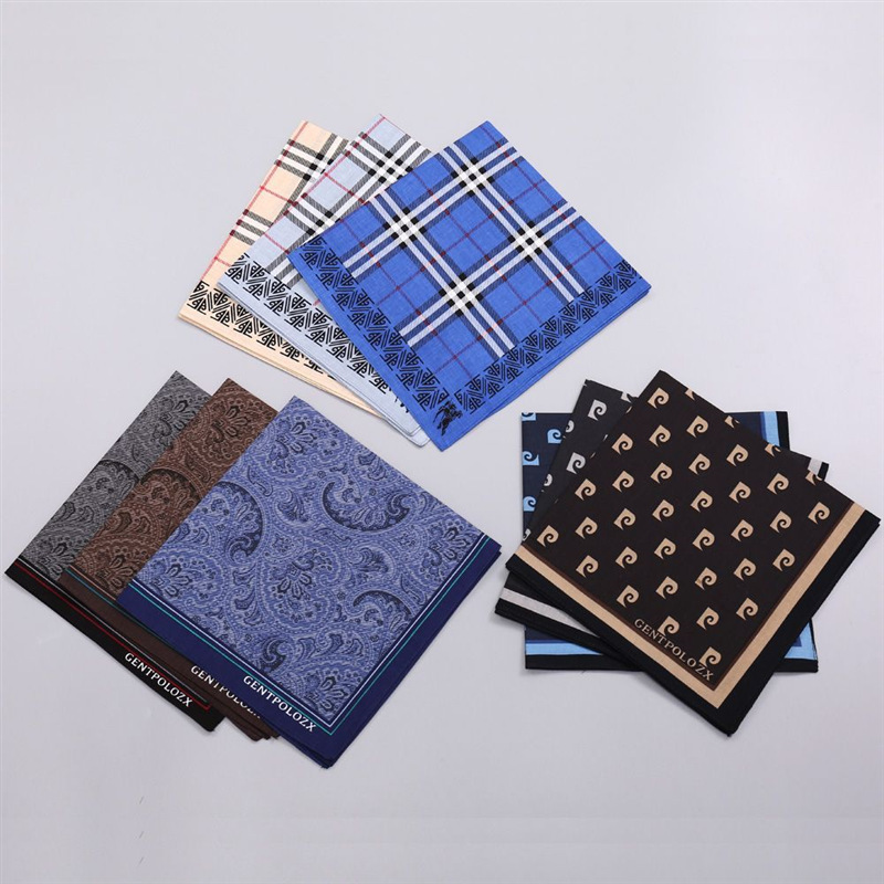 3Pcs Men's Pure Cotton Printed - Handkerchief Cotton Men review and price