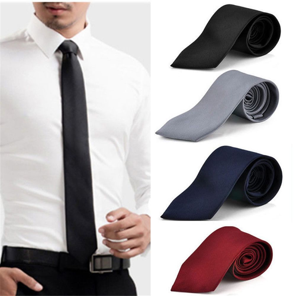 Slim Skinny Solid Neck Necktie - Skinny Tie Men review and price