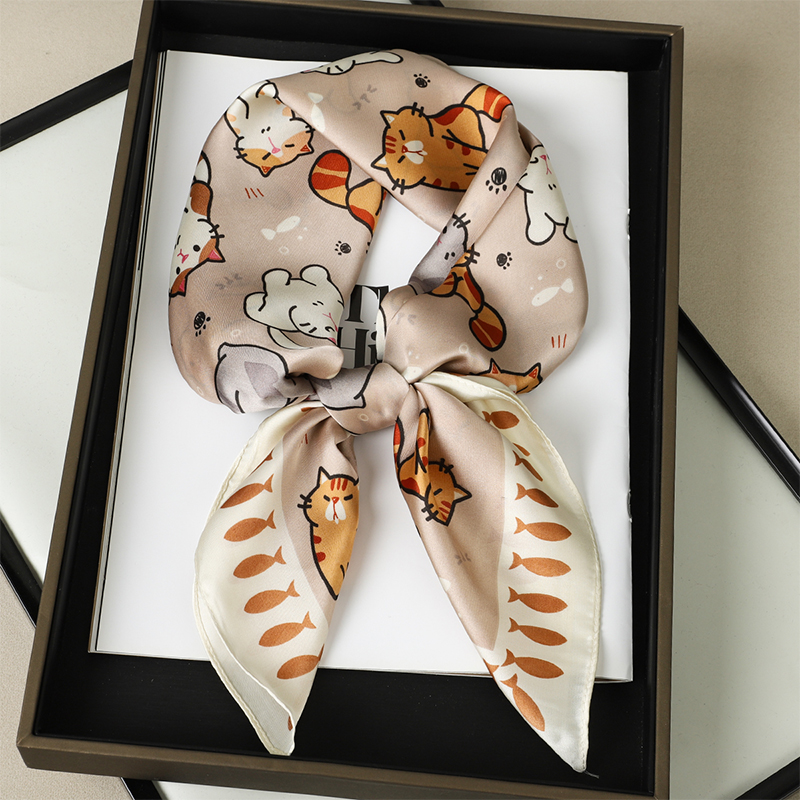 Luxury Silk Shawl Fat Cat Squa - Silk Neck Scarf review and price