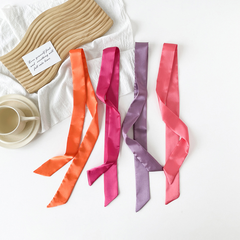4x100cm Satin Silk Narrow Scar - Silk Neck Scarf review and price